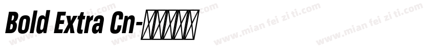 Bold Extra Cn字体转换